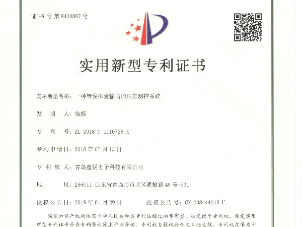 红杏AV成人网站電子實用新型專利
